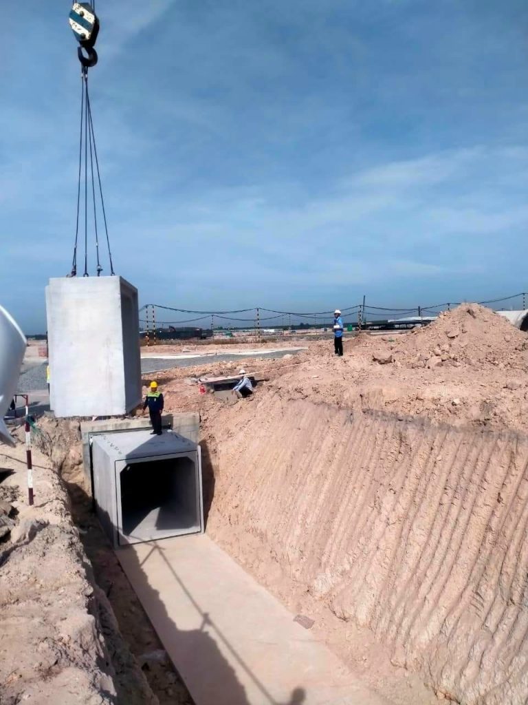 Thi công cống hộp 1*6m tại Bình Phước