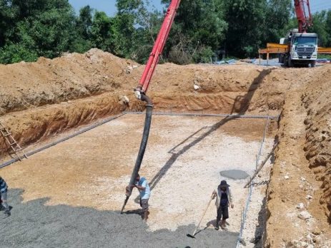 Bơm cần bê tông tại Hóc Môn Củ Chi HCM Mác M200 M250 M300