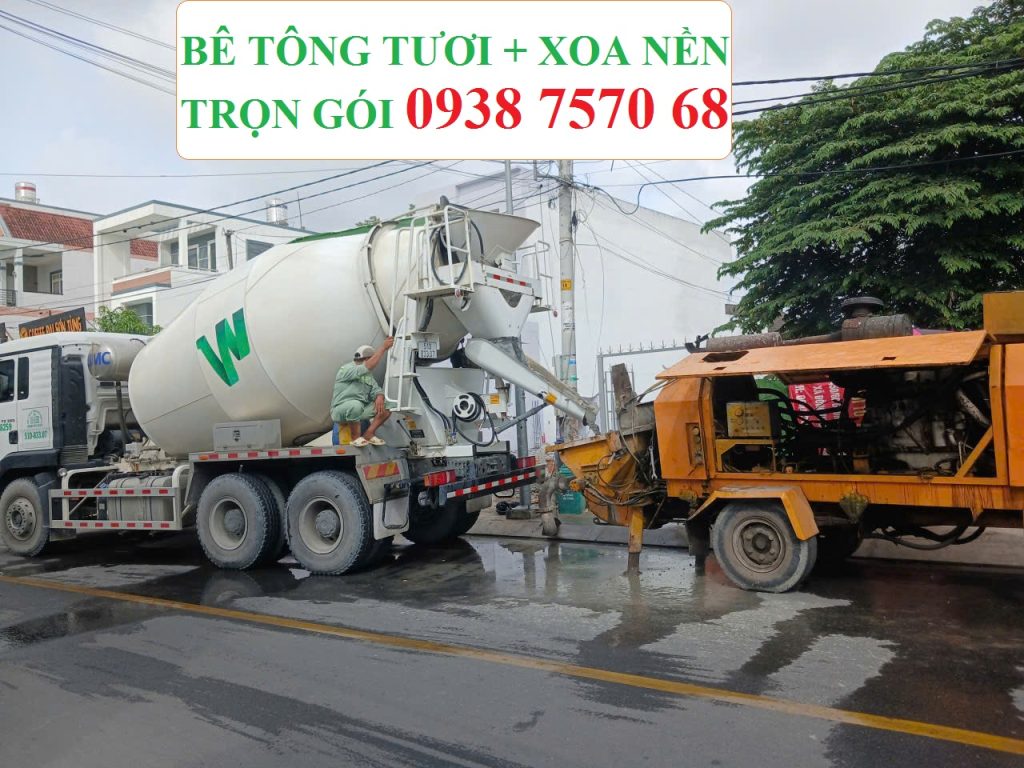 Xoa nền bê tông tươi Mê kong tại Bình Dương